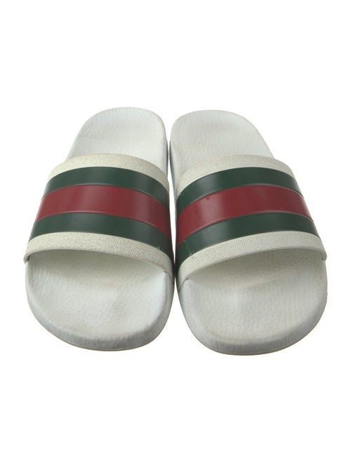 Gucci Web Accent Rubber Slides