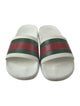 Gucci Web Accent Rubber Slides