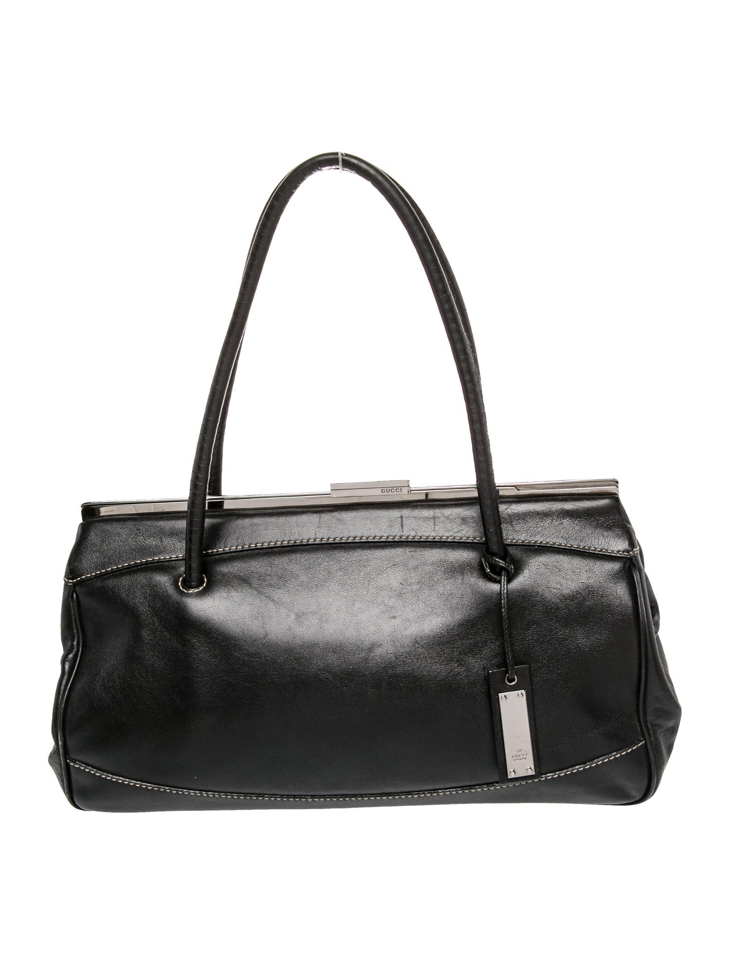 Gucci Leather Top Handle Bag Vintage