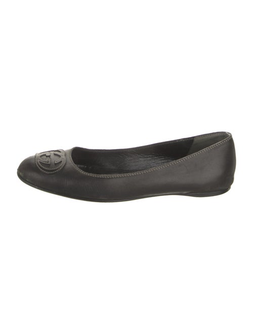 Gucci Interlocking G Logo Leather Ballet Flats