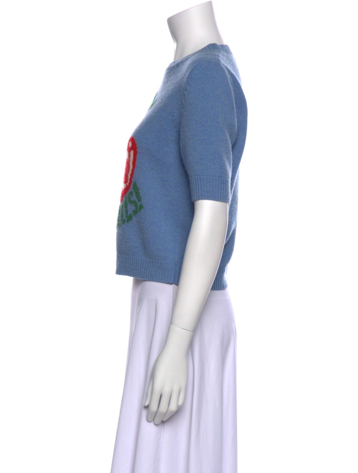 Gucci Wool Graphic Print T-Shirt