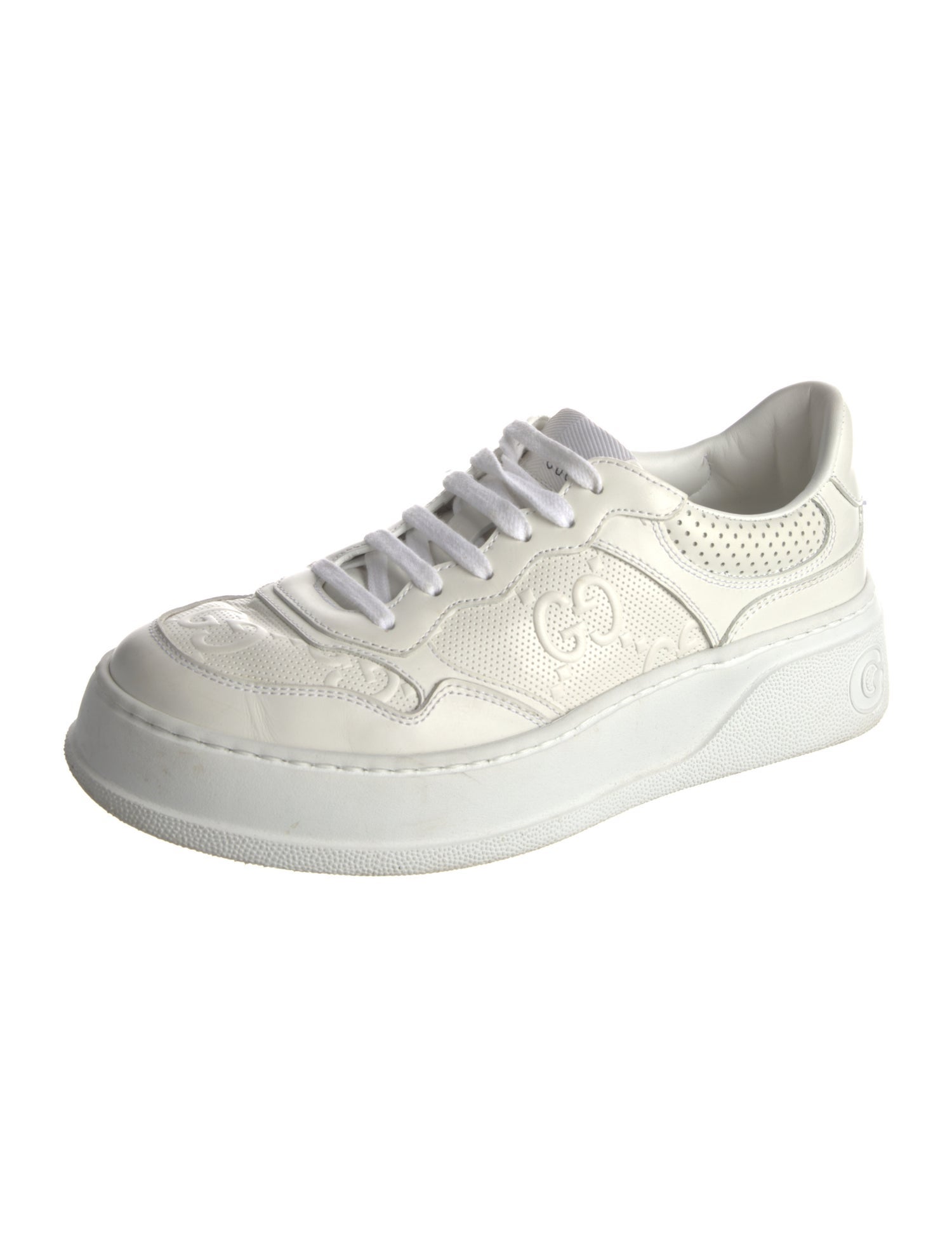 Gucci GG Embossed Leather Sneakers