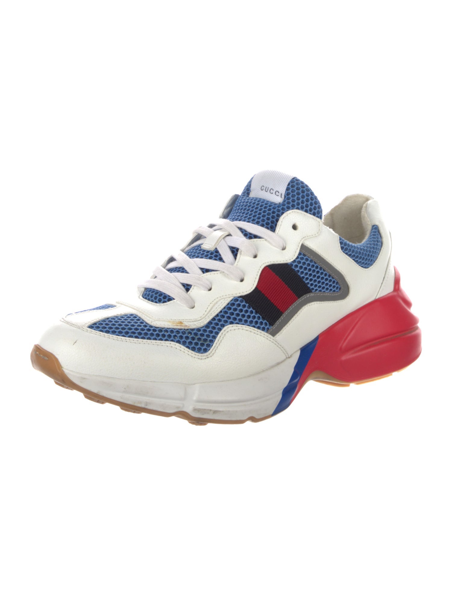 Gucci Sylvie Web Accent Leather Sneakers