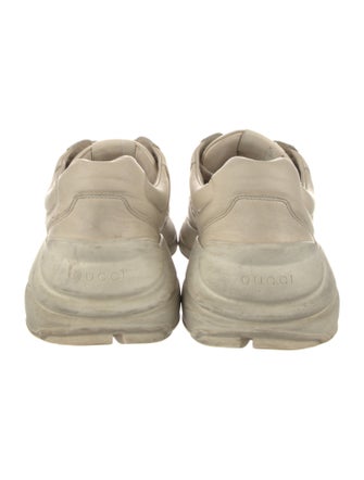 Gucci Leather Distressed Accents Sneakers