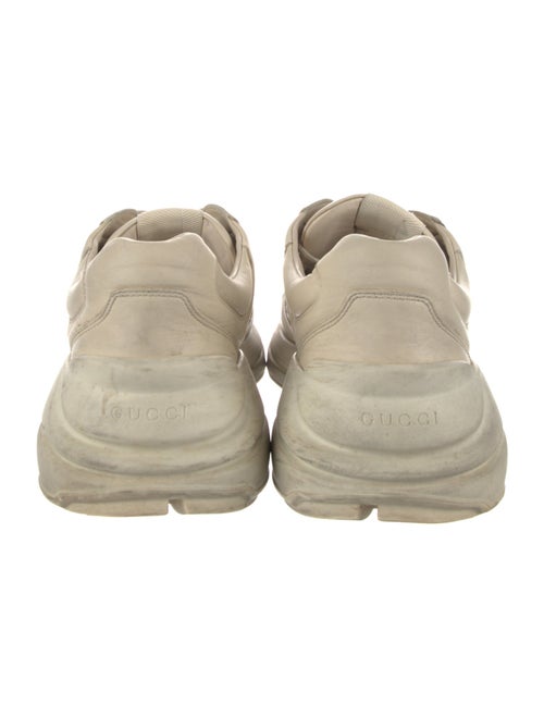 Gucci Leather Distressed Accents Sneakers
