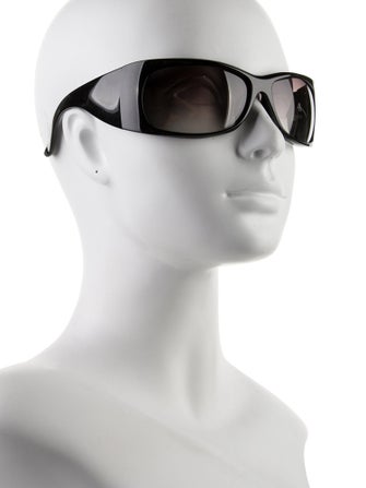 Gucci Web Accent Shield Sunglasses