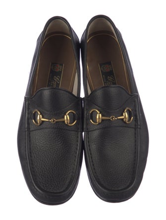Gucci Horsebit Accent Leather Loafers