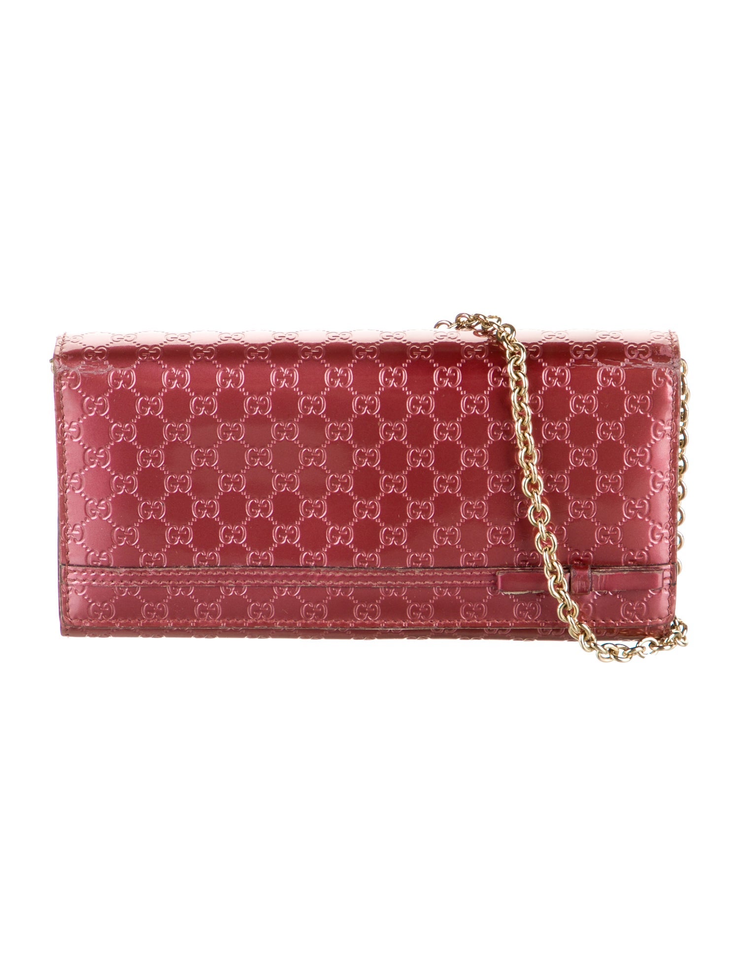 Gucci Wallet on Chain Microguccissima Pattern Continental Wallet