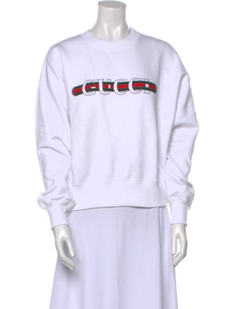 Gucci Graphic Print Crew Neck Sweatshirt