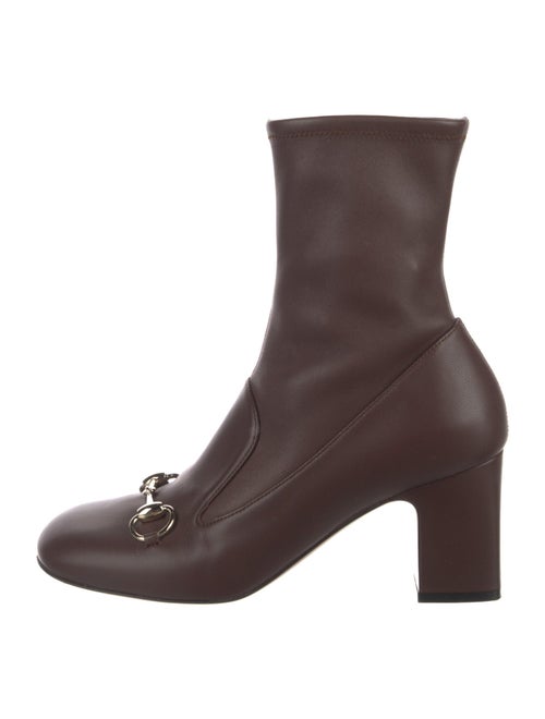 Gucci Leather Studded Accents Sock Boots