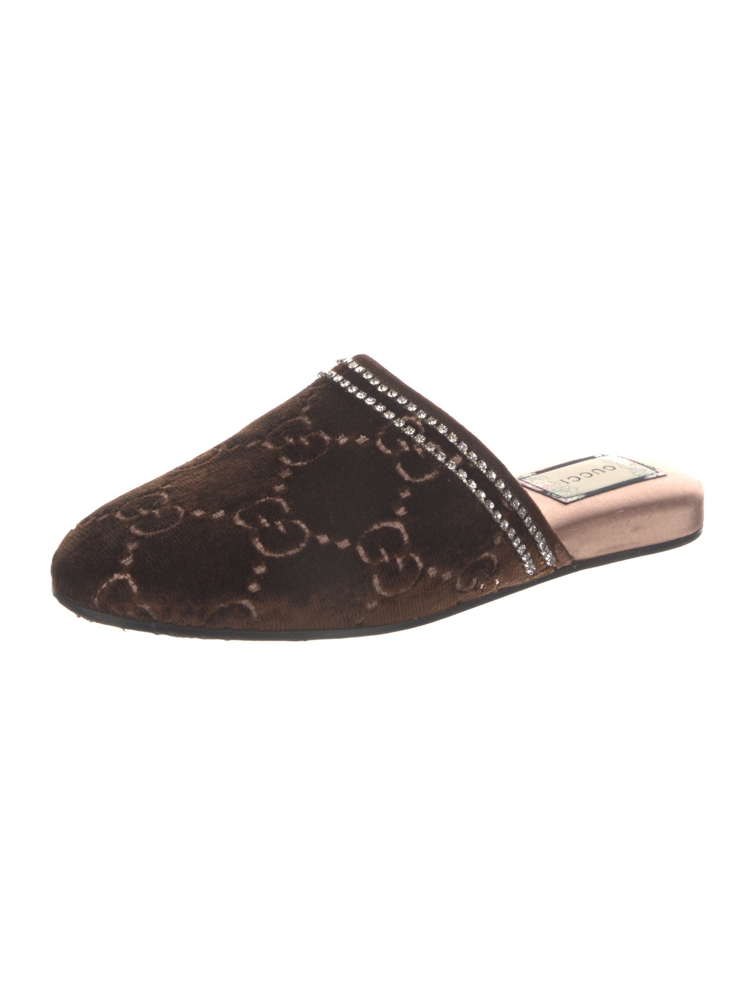 Gucci GG Signature Velvet Mules