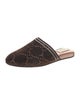 Gucci GG Signature Velvet Mules