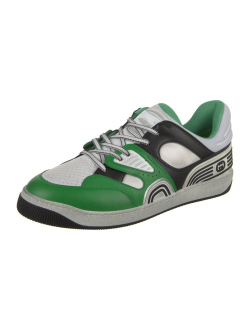Gucci Leather Colorblock Pattern Sneakers
