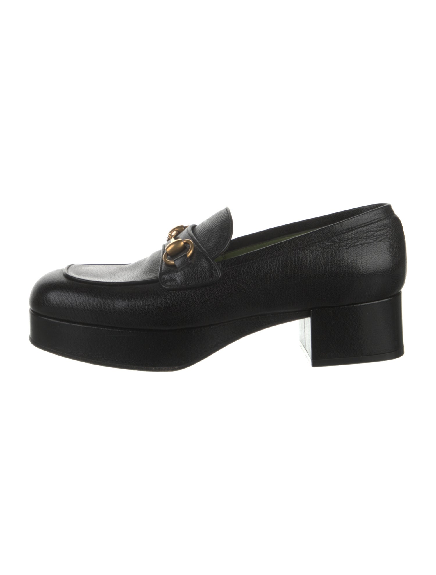 Gucci Horsebit Accent Leather Loafers