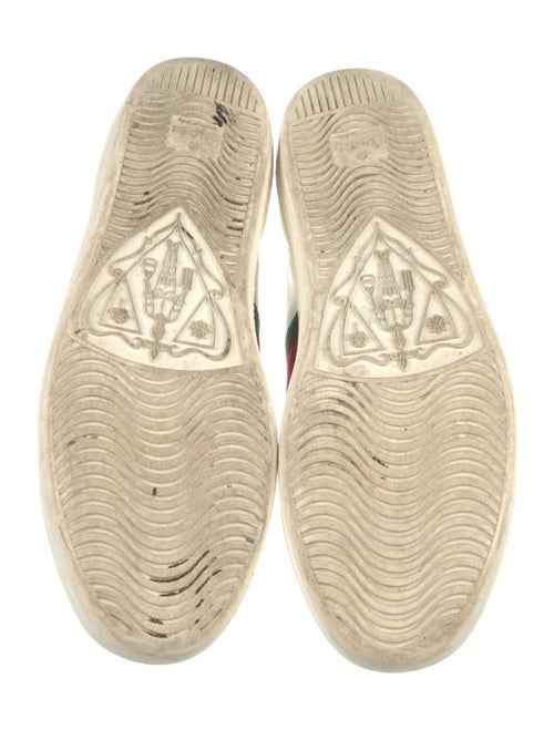 Gucci Web Accent Leather Sneakers