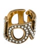 Gucci Faux Pearl 'Loved' Band Ring