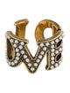 Gucci Faux Pearl 'Loved' Band Ring