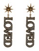 Gucci Faux Pearl 'LOVED' Drop Earrings