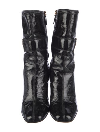 Gucci Hysteria Accent Patent Leather Boots