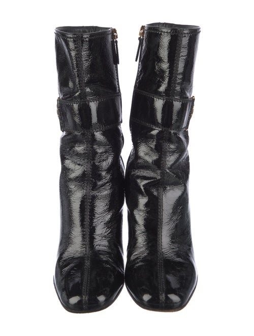 Gucci Hysteria Accent Patent Leather Boots