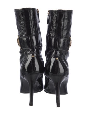 Gucci Hysteria Accent Patent Leather Boots