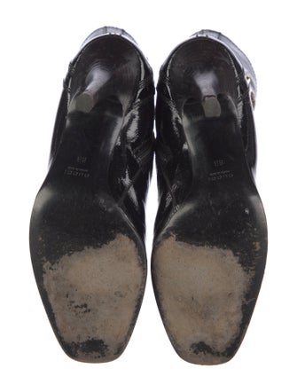 Gucci Hysteria Accent Patent Leather Boots
