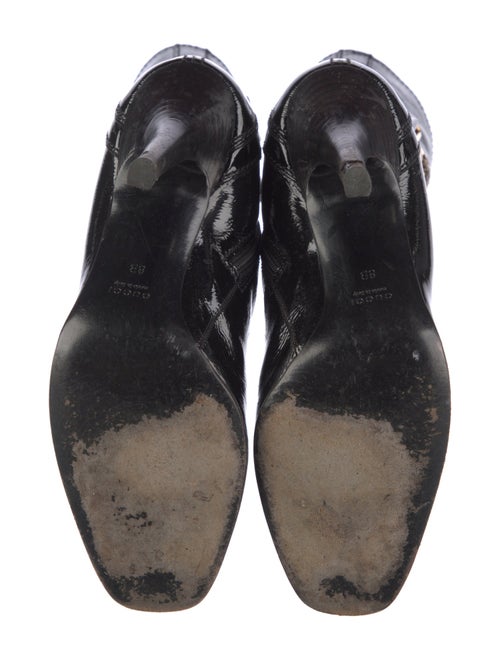 Gucci Hysteria Accent Patent Leather Boots