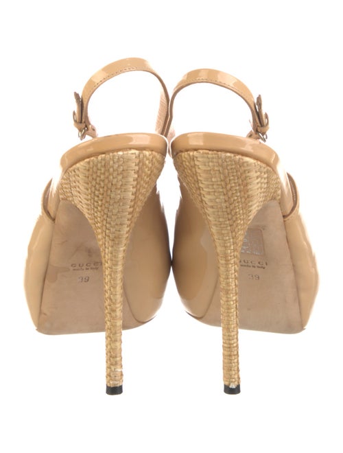 Gucci Patent Leather Slingback Pumps