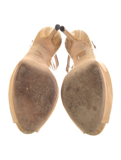 Gucci Patent Leather Slingback Pumps