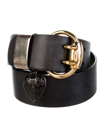 Gucci Blooms Print Leather Belt