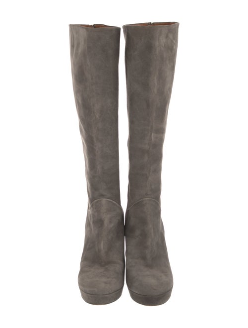 Gucci Bamboo Accent Suede Boots