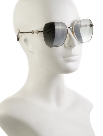 Gucci Horsebit Accent Aviator Sunglasses