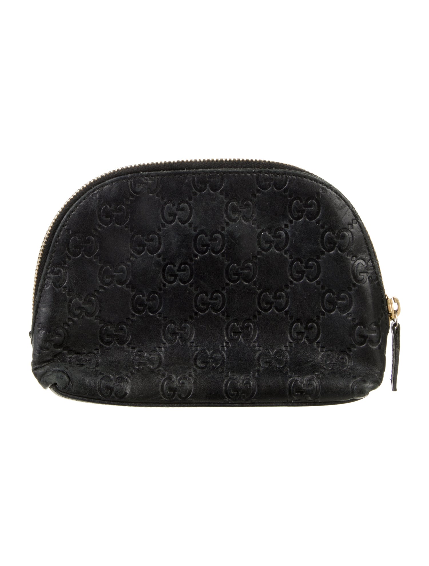 Gucci Embossed Leather Cosmetics Pouch