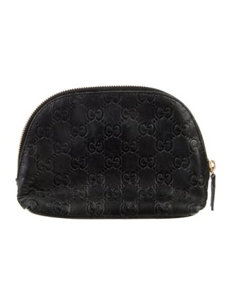 Gucci Embossed Leather Cosmetics Pouch