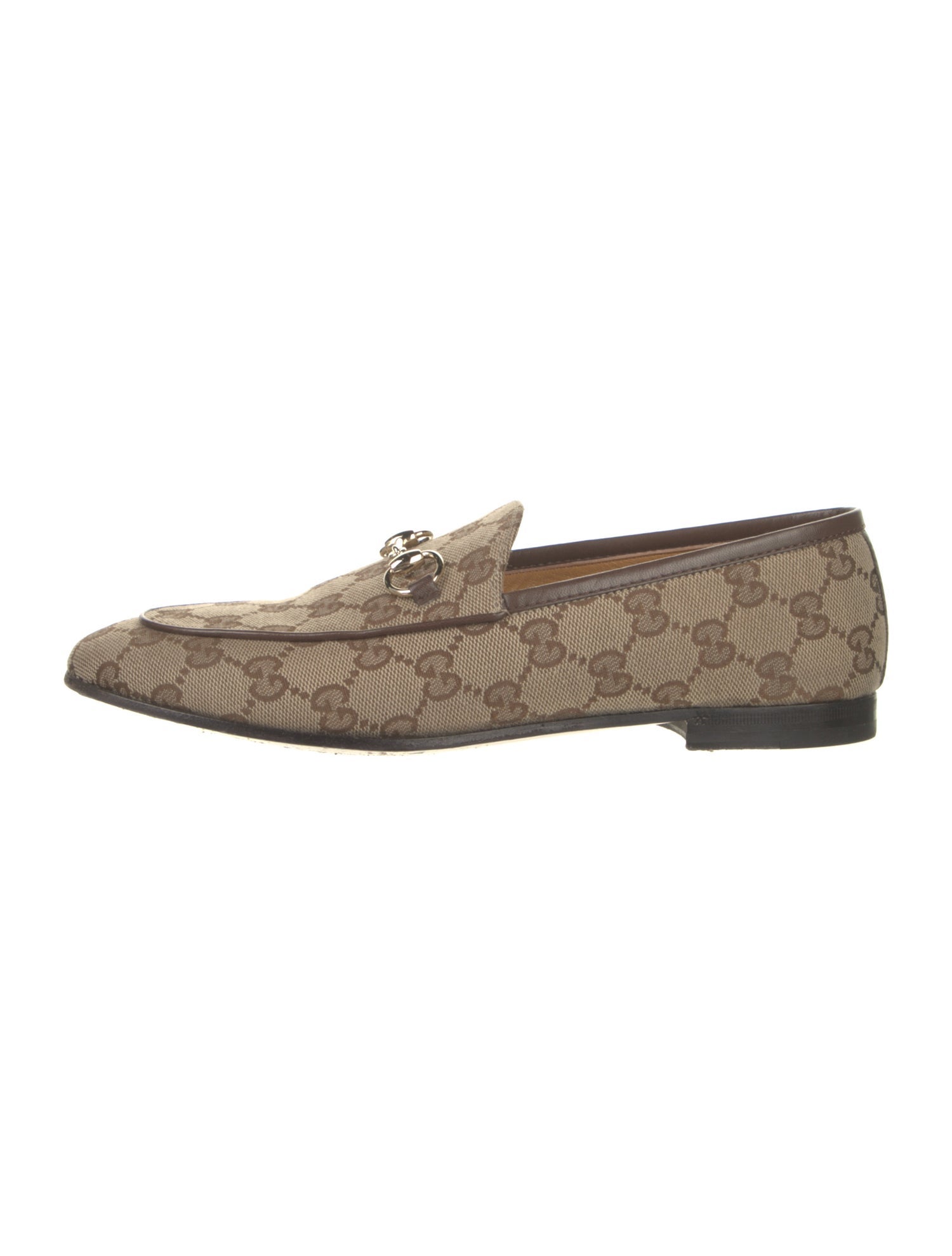 Gucci GG Canvas Canvas Loafers w/ Tags