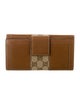 Gucci GG Canvas Leather Continental Wallet