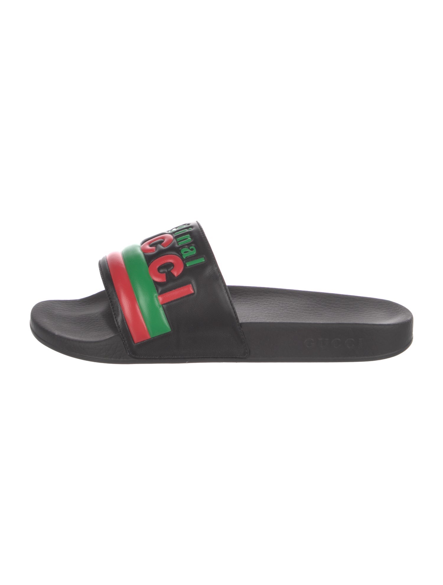 Gucci Rubber Printed Slides w/ Tags
