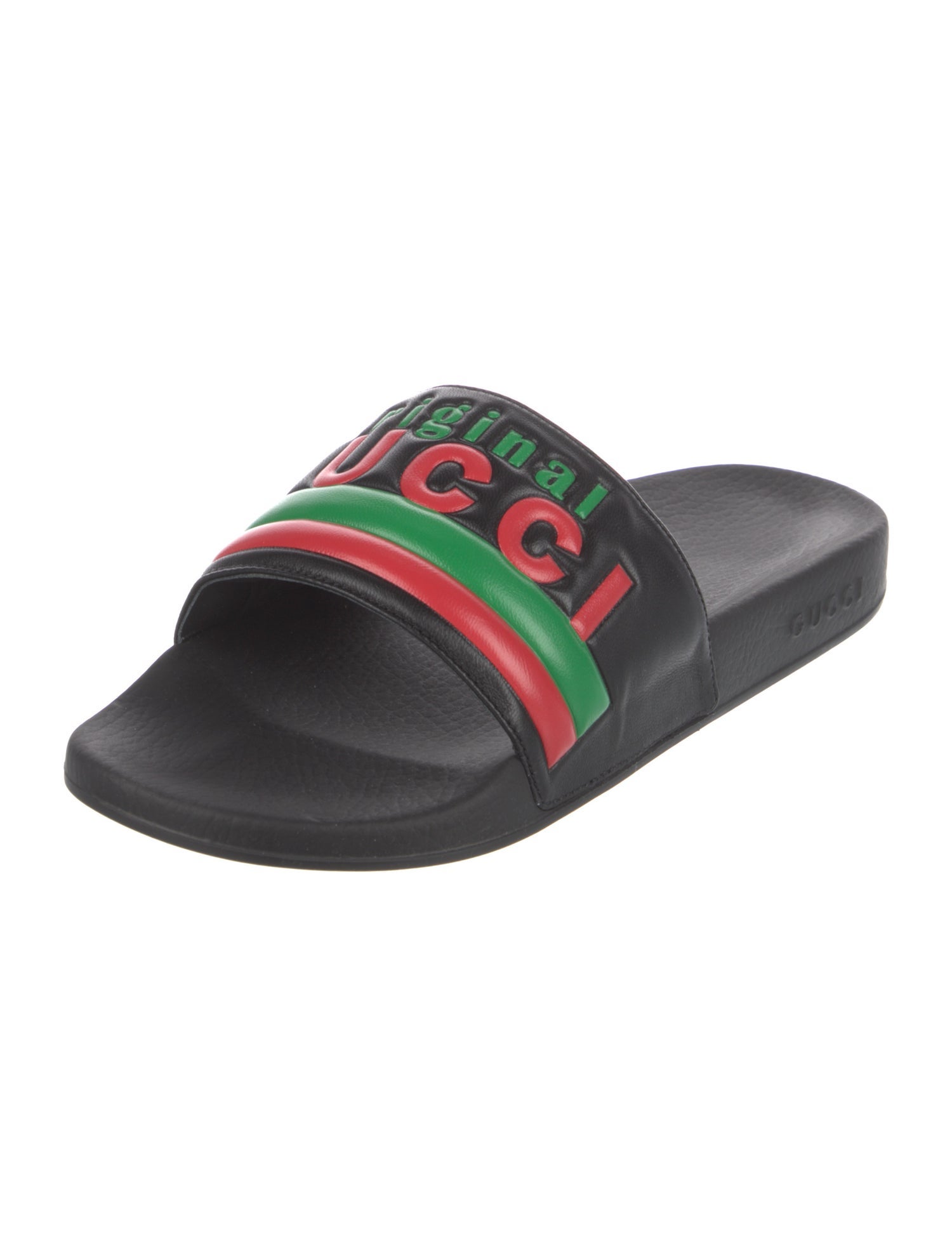 Gucci Rubber Printed Slides w/ Tags