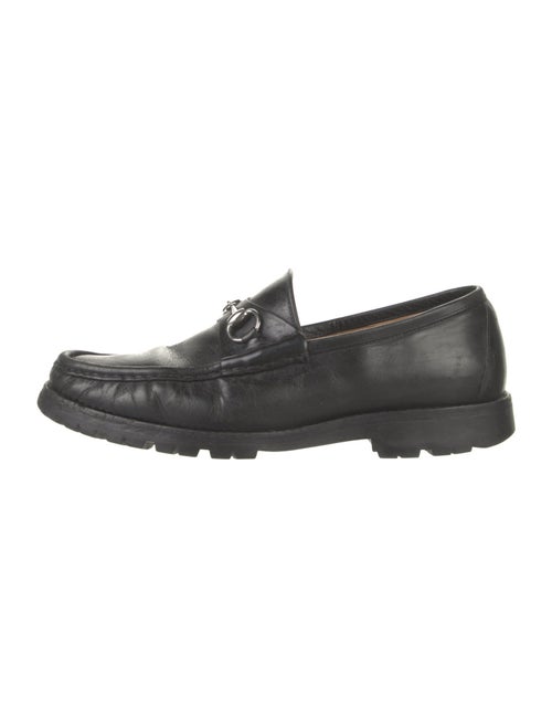 Gucci Horsebit Accent Leather Dress Loafers