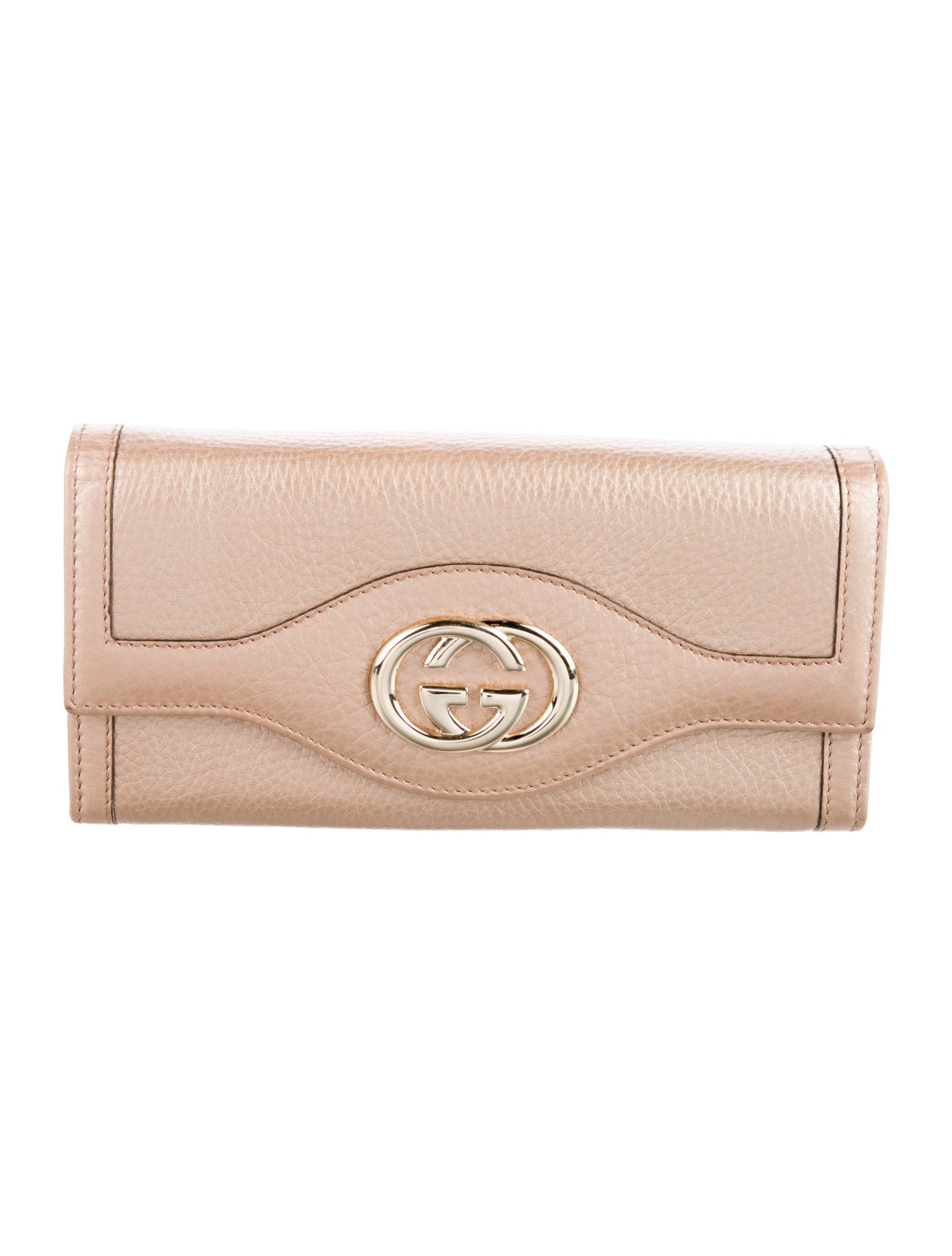 Gucci Interlocking G Logo Leather Continental Wallet