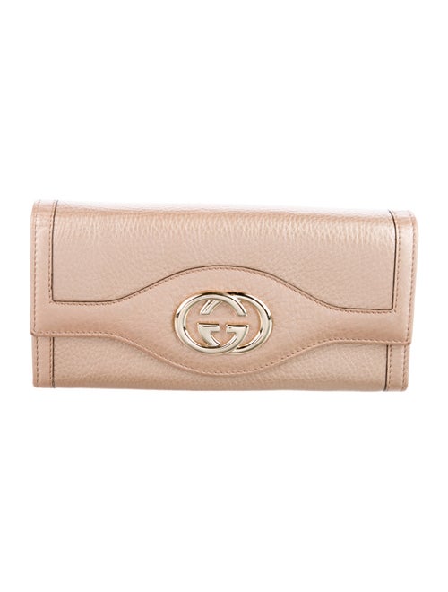 Gucci Interlocking G Logo Leather Continental Wallet