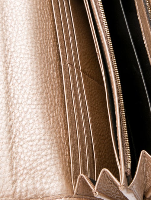 Gucci Interlocking G Logo Leather Continental Wallet