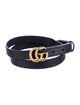 Gucci Double G Logo Skinny Belt