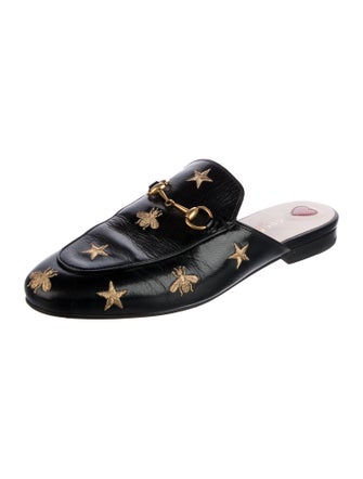 Gucci Horsebit Accent Leather Mules