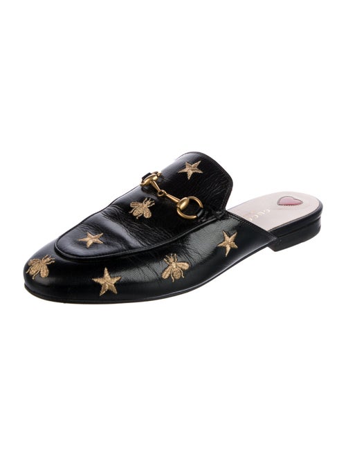 Gucci Horsebit Accent Leather Mules