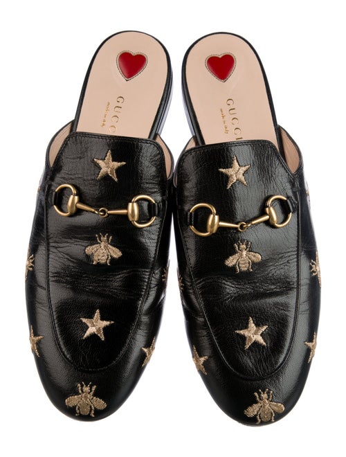 Gucci Horsebit Accent Leather Mules