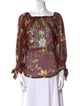 Gucci Silk Floral Print Blouse