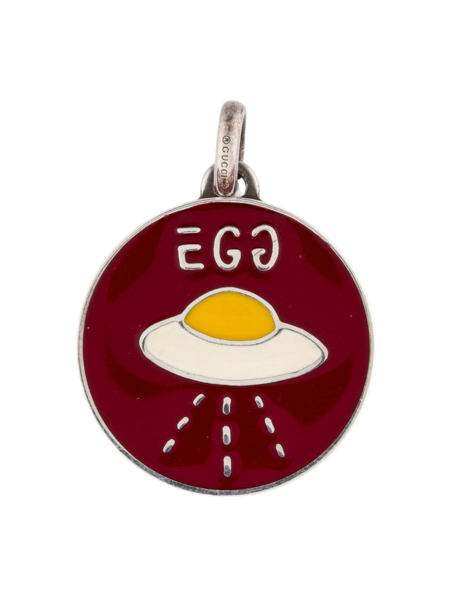 Gucci Enamel Egg UFO Pendant