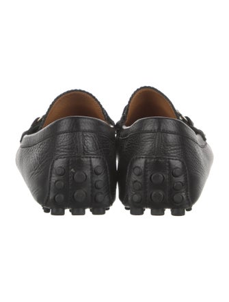 Gucci Web Accent Leather Drivers
