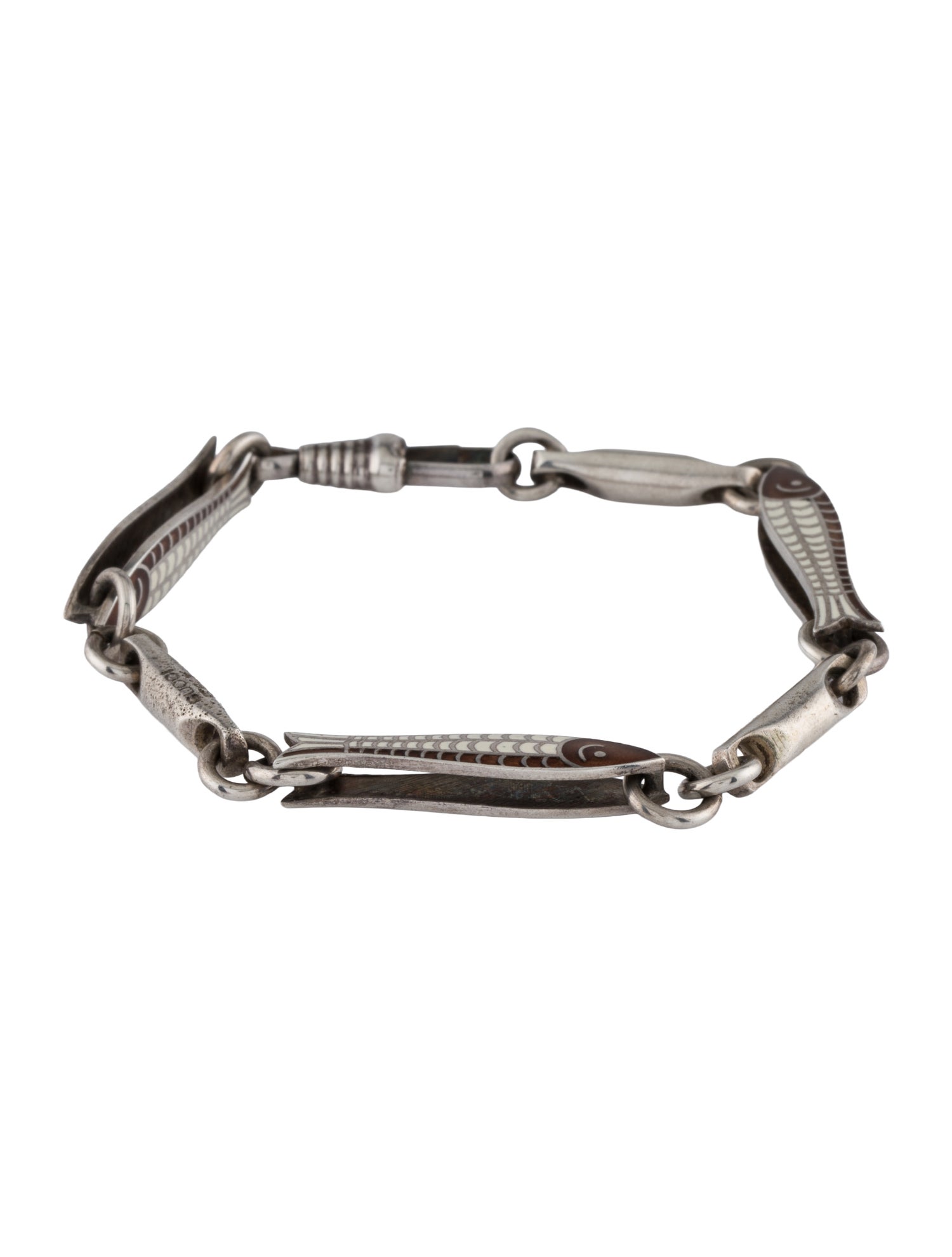 Gucci Vintage Fish Link Bracelet